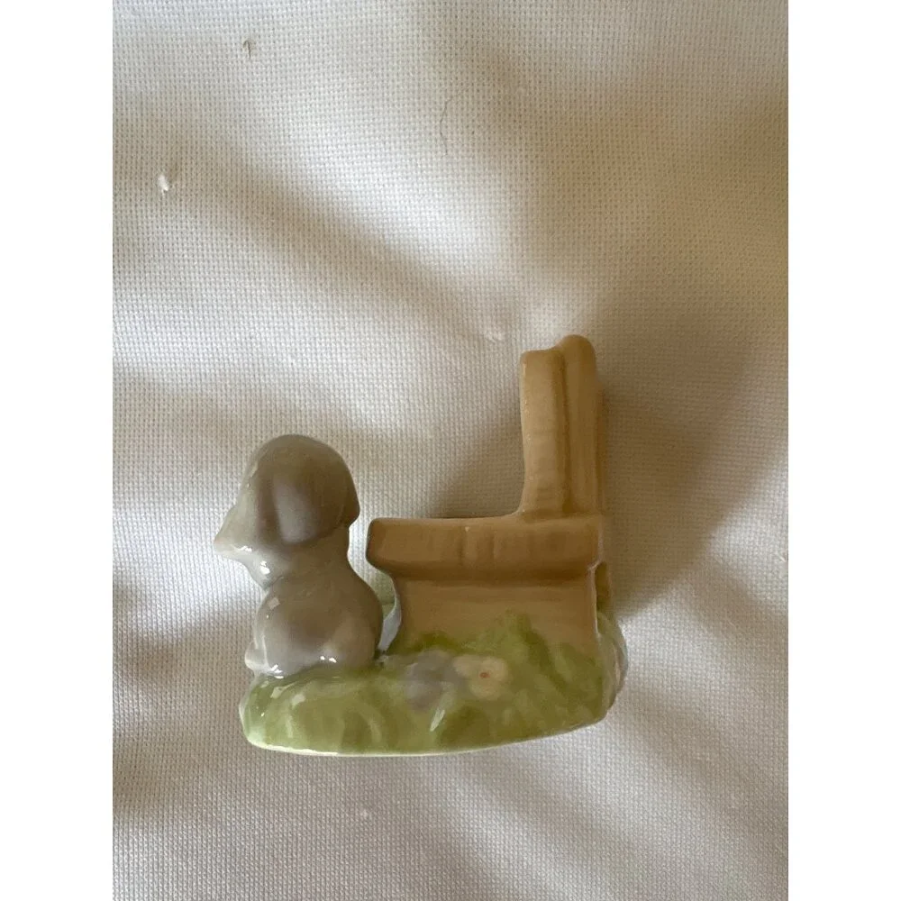 Precious Moments Salt and Pepper Set 1997 Enesco Avon Figurine Girl With Bonnet